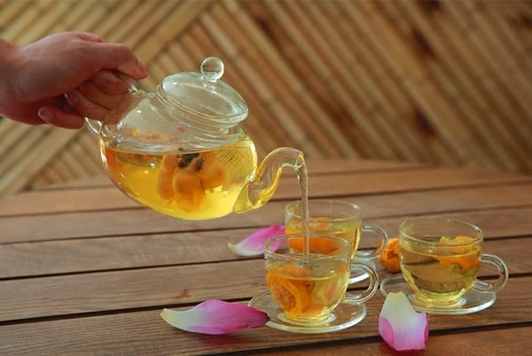 cách pha trà hoa vàng