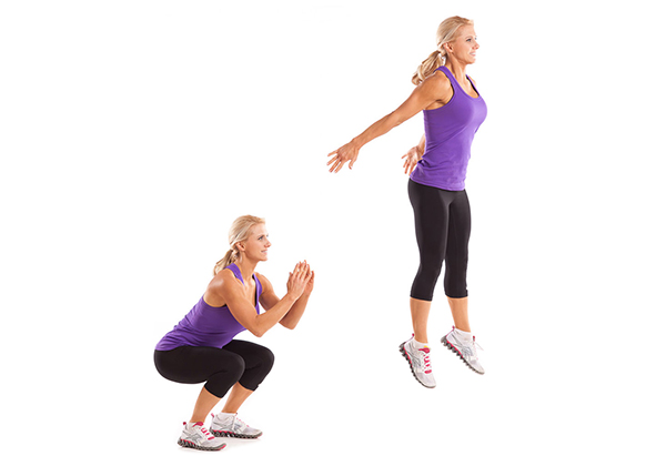 Cach tap Jump Squat